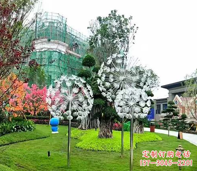 张掖公园蒲公英雕塑