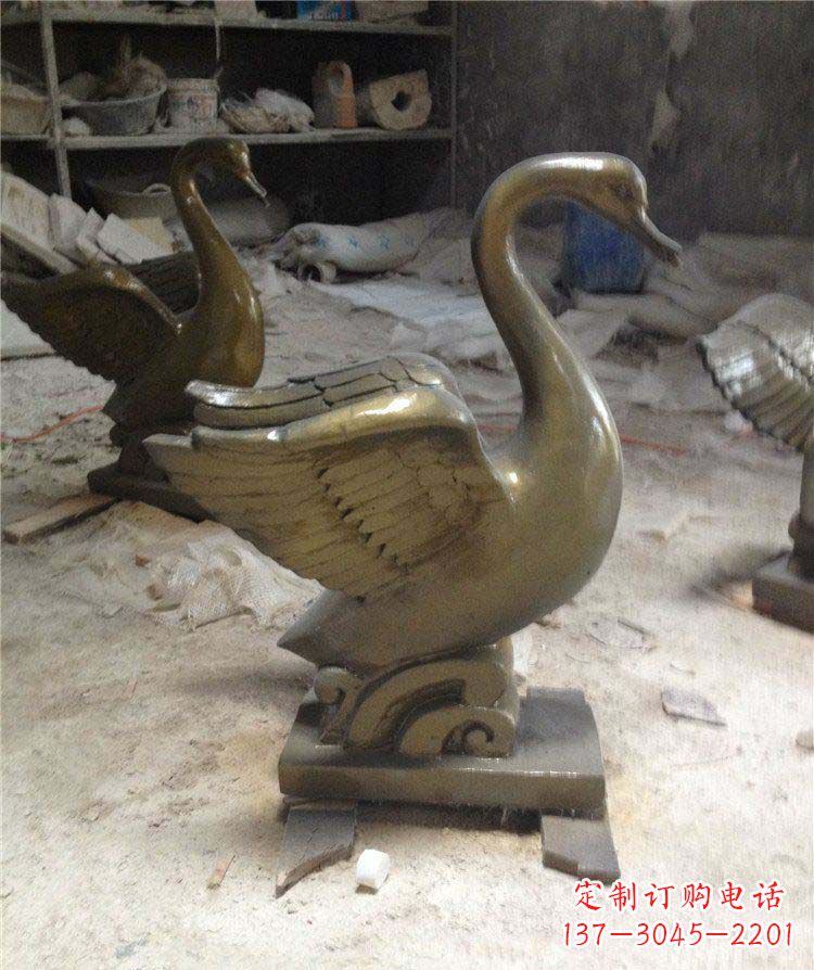 张掖中领雕塑 | 精美天鹅雕塑