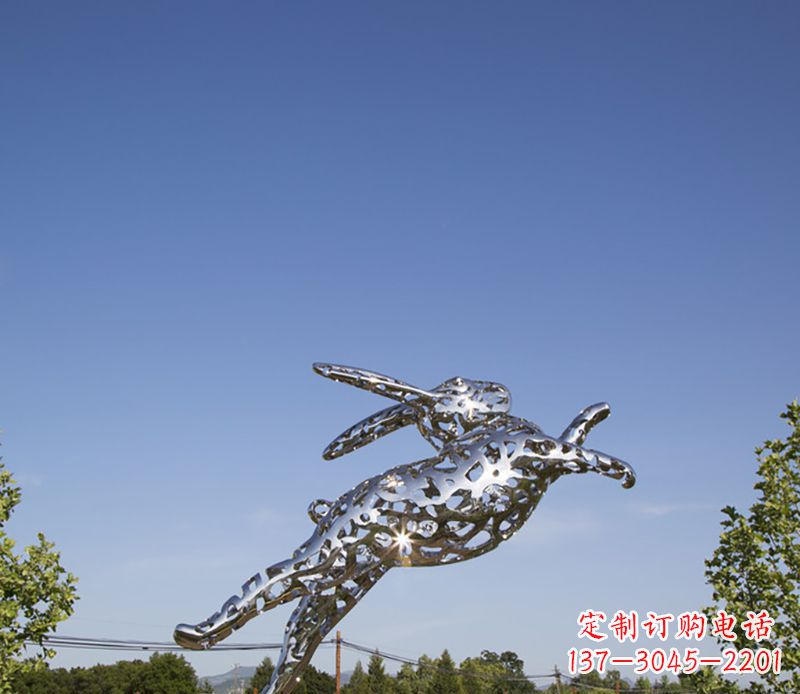 张掖不锈钢兔子雕塑