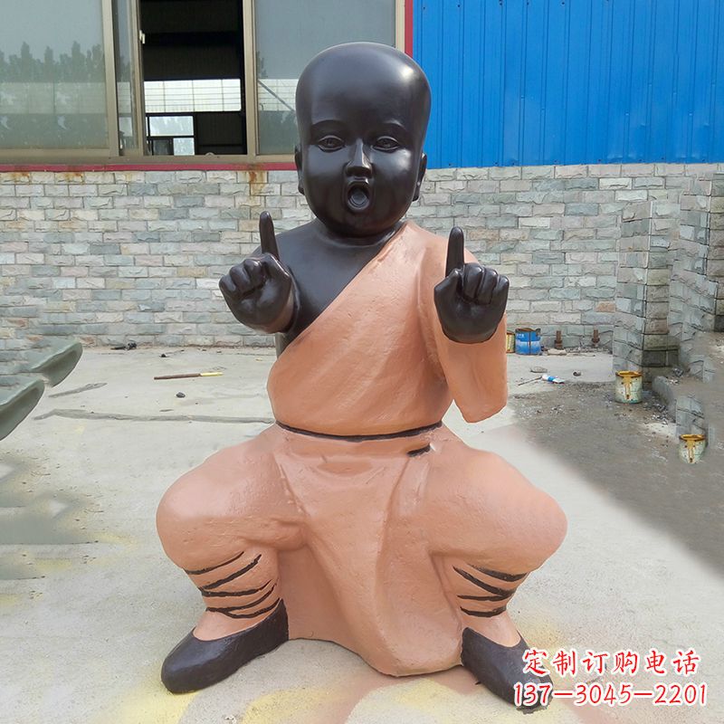 张掖铜雕功夫小和尚