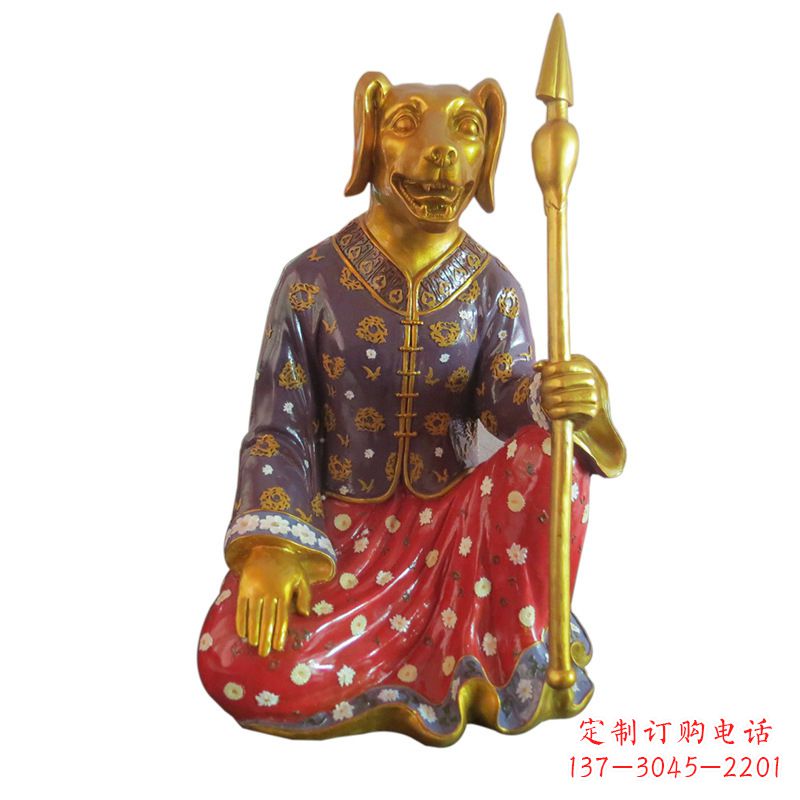 张掖高端可爱的玻璃钢生肖雕塑