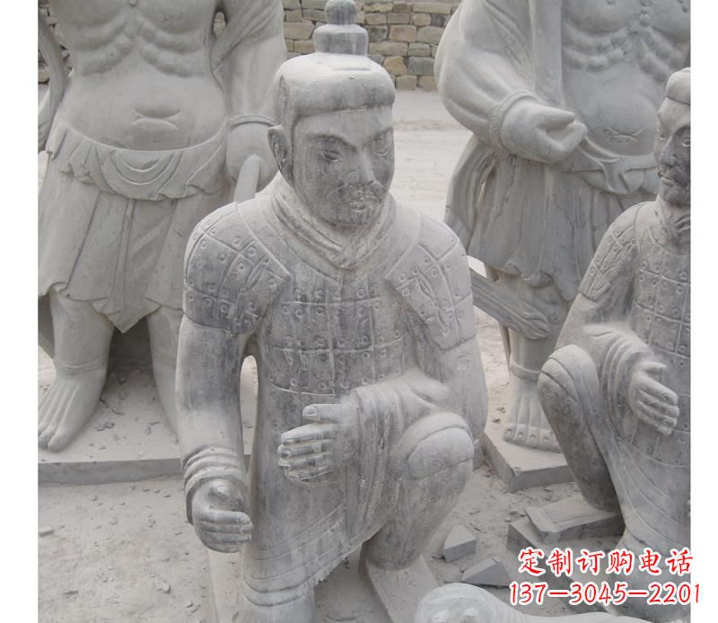 张掖精致兵马俑雕塑,给您的空间一丝古代历史