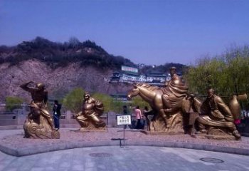张掖精美铜雕唐僧师徒小品