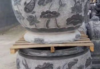 张掖精致的石头水缸雕塑，为您的公园小区增添美丽色彩