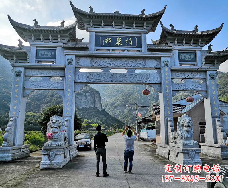 张掖古代石雕牌坊