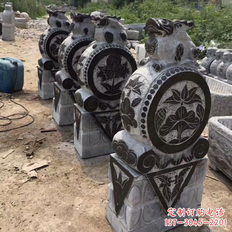 张掖定制古典门墩雕塑,展现古典文化精髓