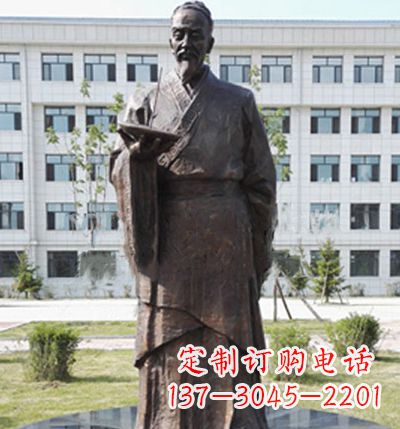 张掖传承古代珍贵文化—祖冲之铜雕塑