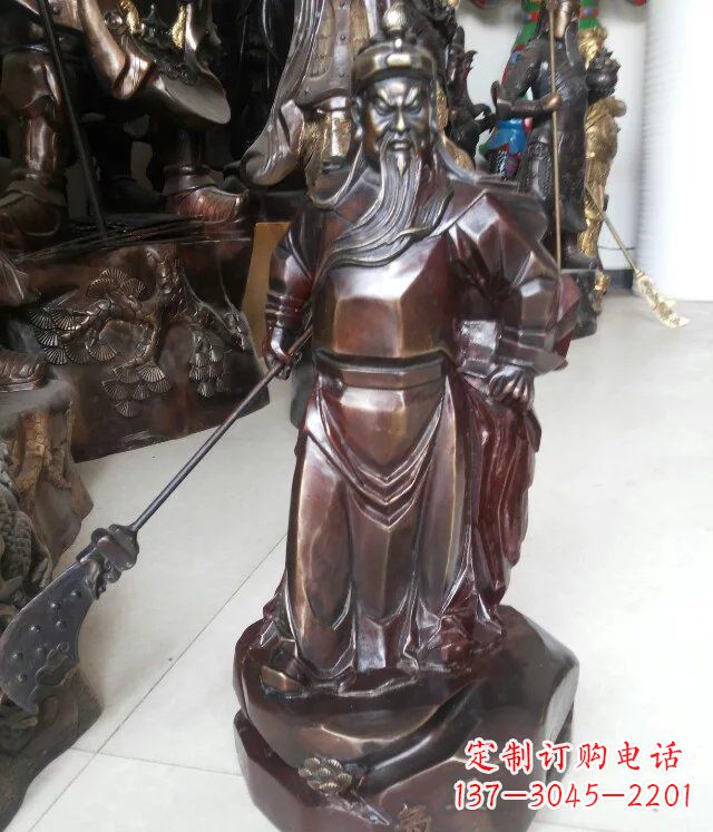 张掖中领雕塑&关公铜雕