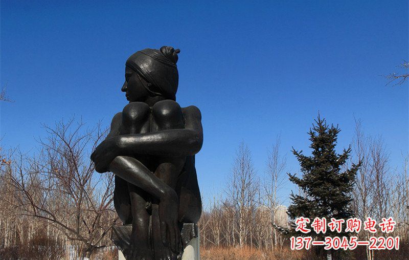 张掖浪漫优雅的女孩铜雕