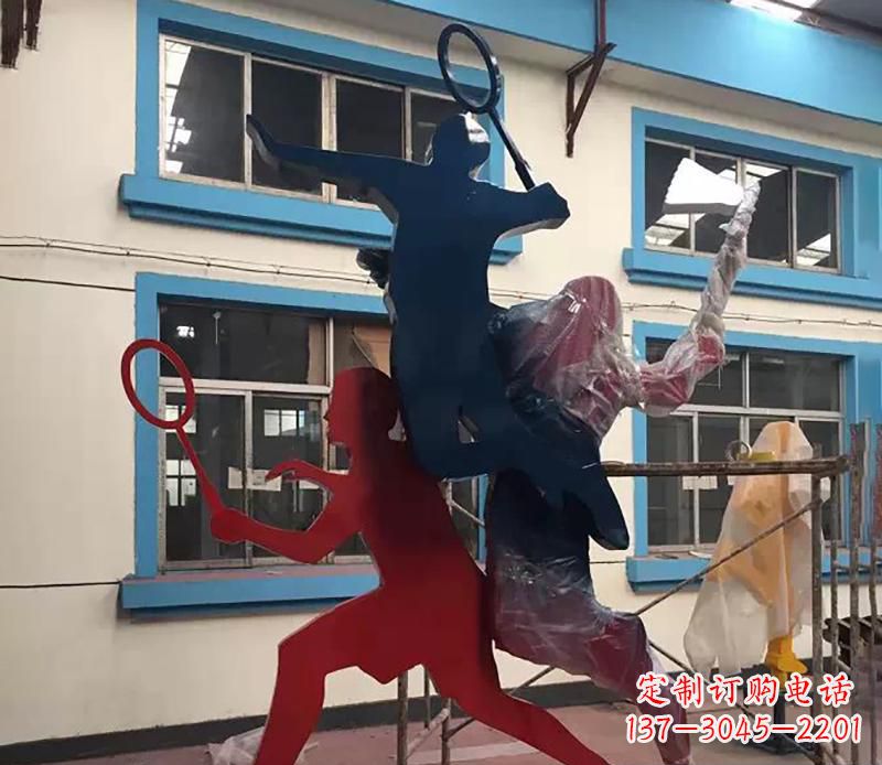 张掖2英寸不锈钢羽毛球雕塑