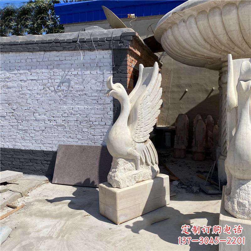 张掖中领雕塑艺术精致天鹅雕塑