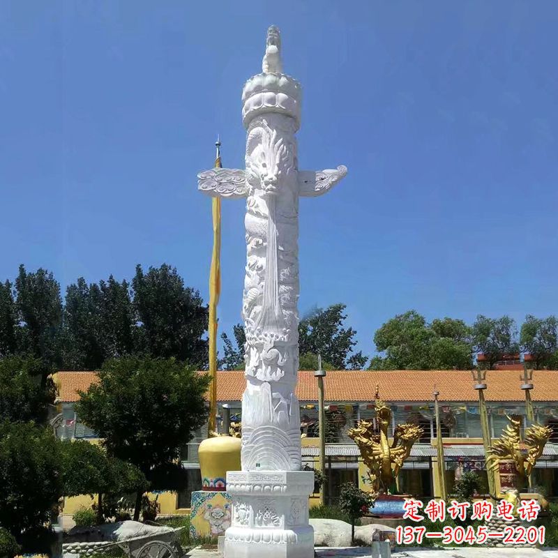 张掖来自华夏的经典之作——汉白玉华表柱