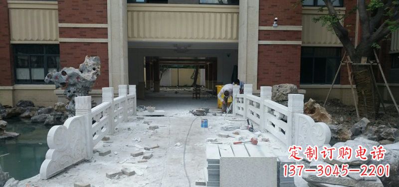 张掖汉白玉栏板安装雕塑
