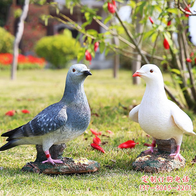张掖中领雕塑:精美和平鸽雕塑