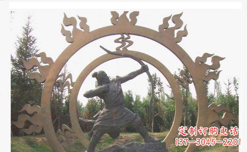 张掖专业定制后羿雕塑,完美彰显人物神韵