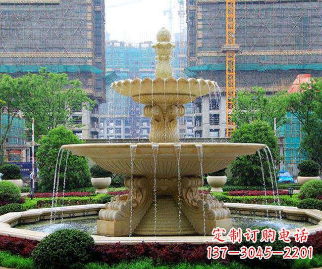 张掖多层次喷泉雕塑,为您带来清凉夏日