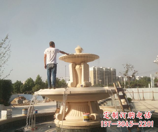 张掖艺术喷泉石雕,实现室外屋顶空间美化