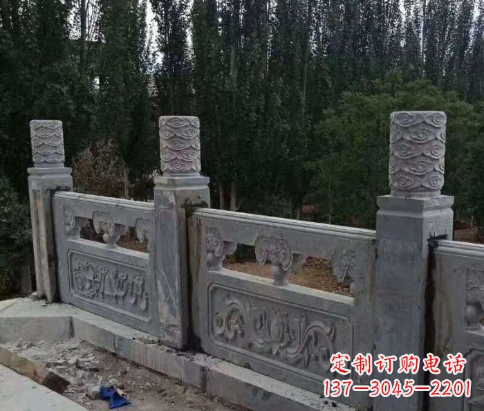 张掖定制石质护城河栏板雕塑