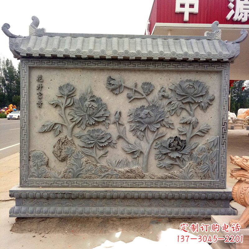 张掖精致影壁雕塑,贵宾大门落成仪式与祥和气息并存
