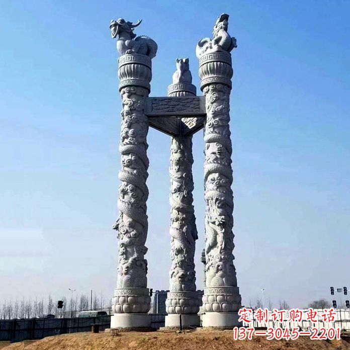 张掖华表石雕