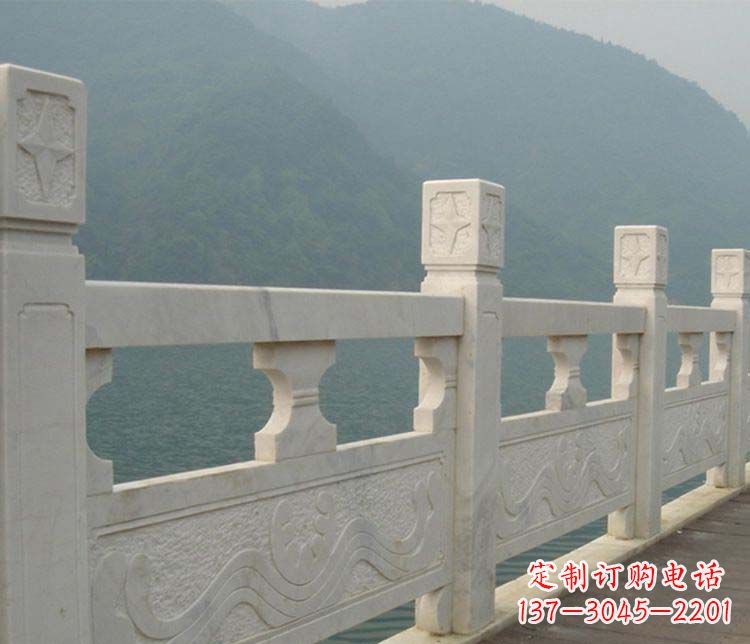 张掖中领雕塑:景区大理石栏板石雕