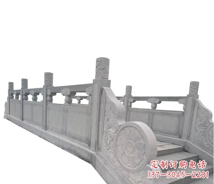 张掖中领雕塑精美的大理石栏板石雕
