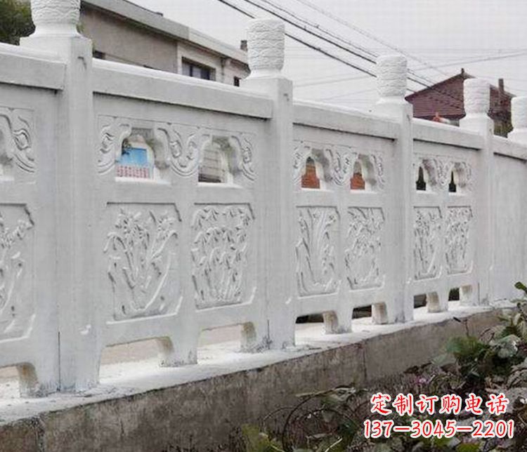 张掖优雅大理石栏板雕塑