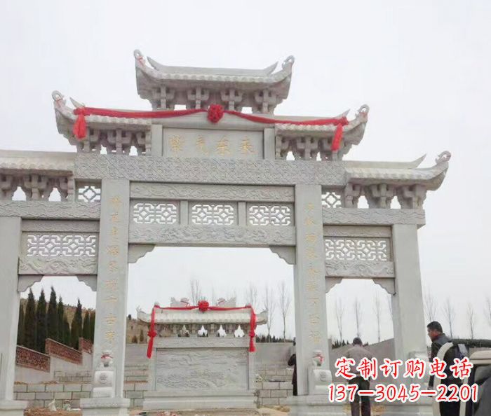 张掖中领雕塑专业定制牌坊石雕