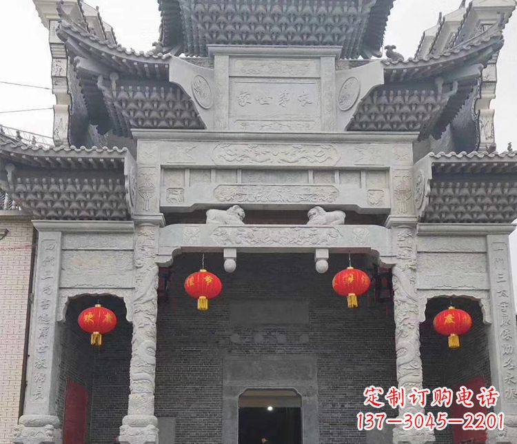 张掖中领雕塑：专业定制牌坊石雕