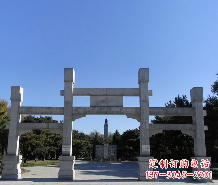 张掖中领雕塑石雕牌坊定制