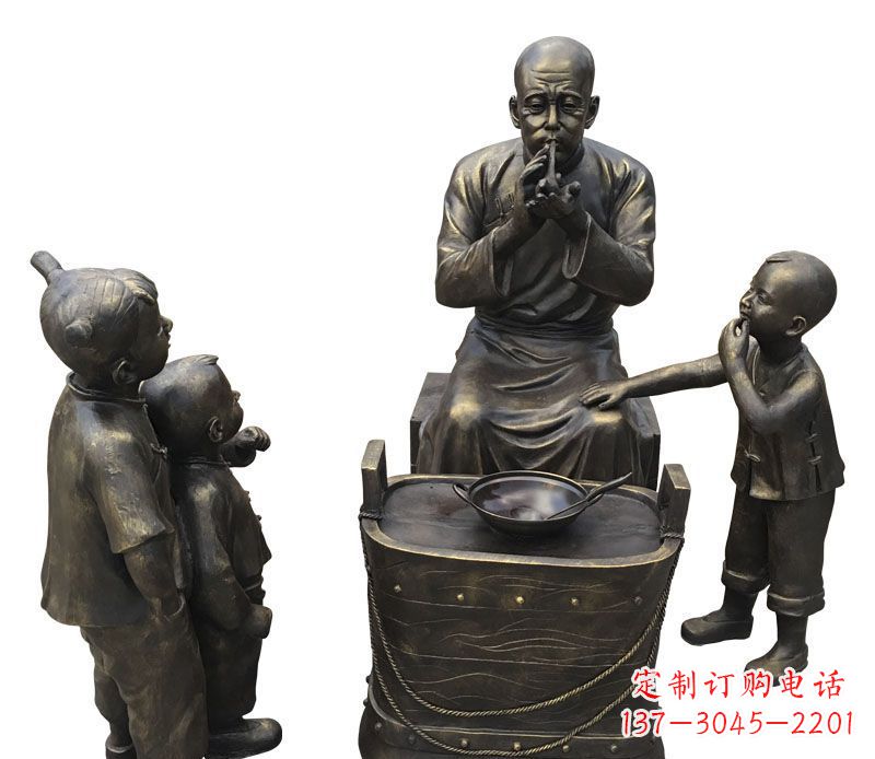 张掖尊贵的儿童铜雕糖人