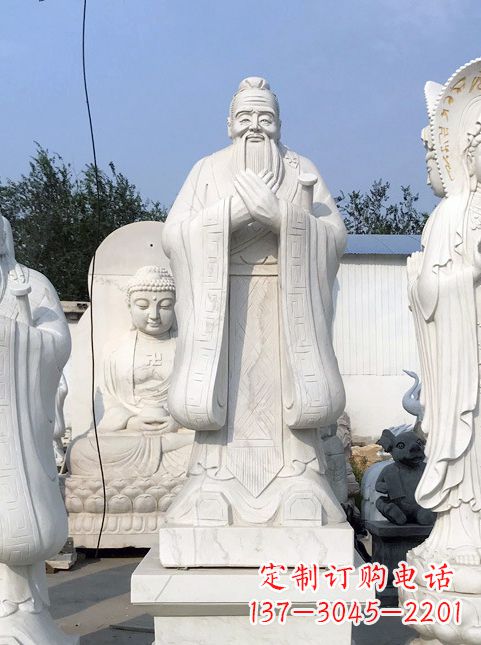 张掖孔子故居的石雕