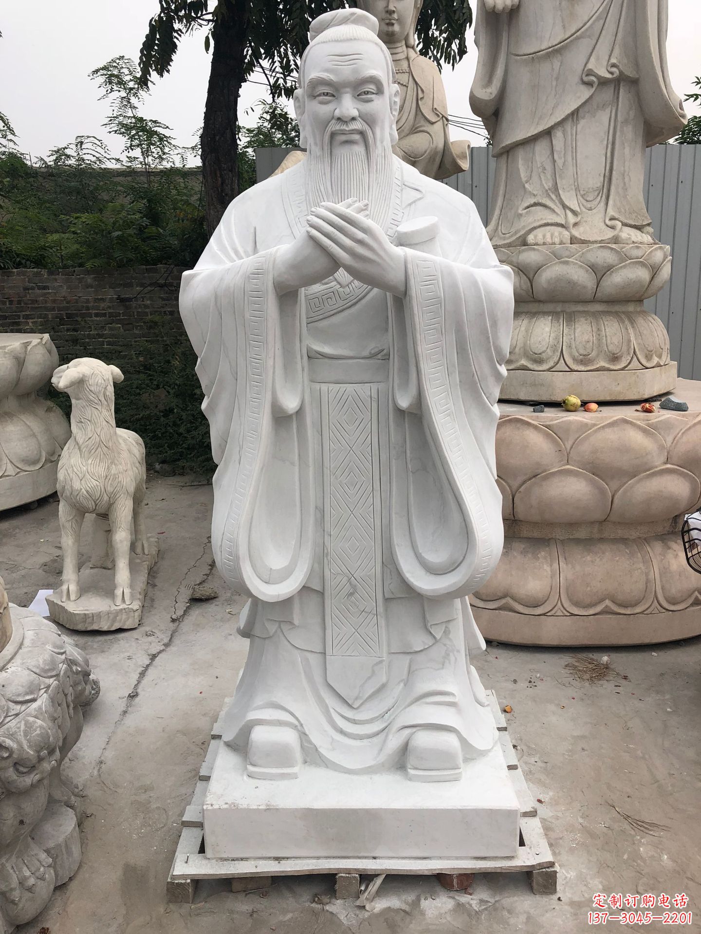 张掖孔子铜雕塑,重现传统文化的荣耀