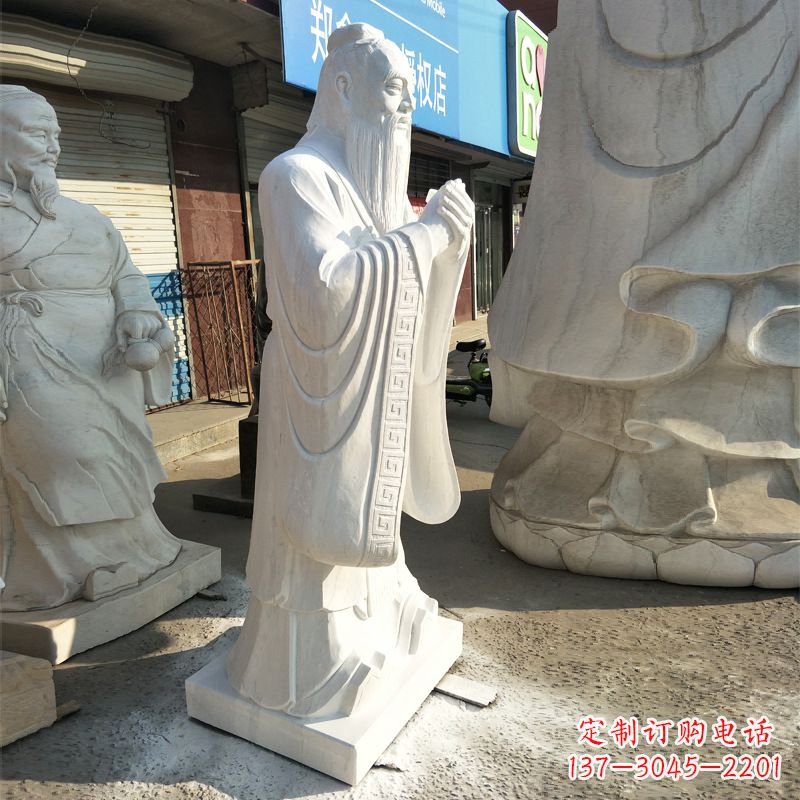 张掖中领雕塑|传承传统,唯美的孔子雕塑