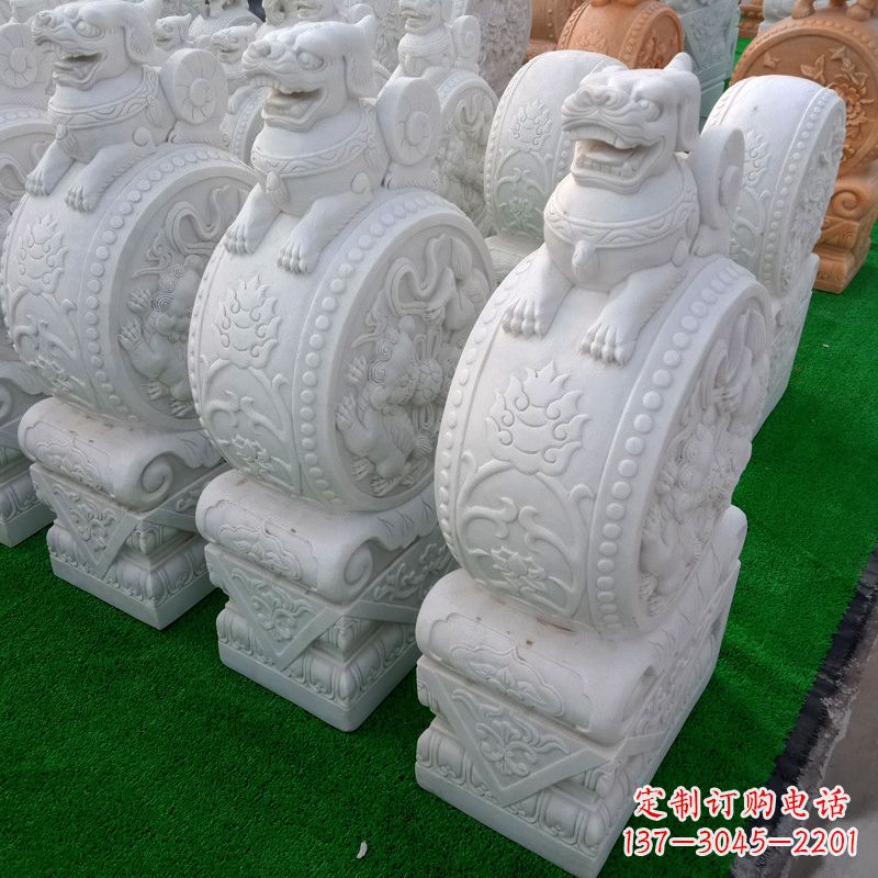 张掖令人惊艳的门墩雕塑