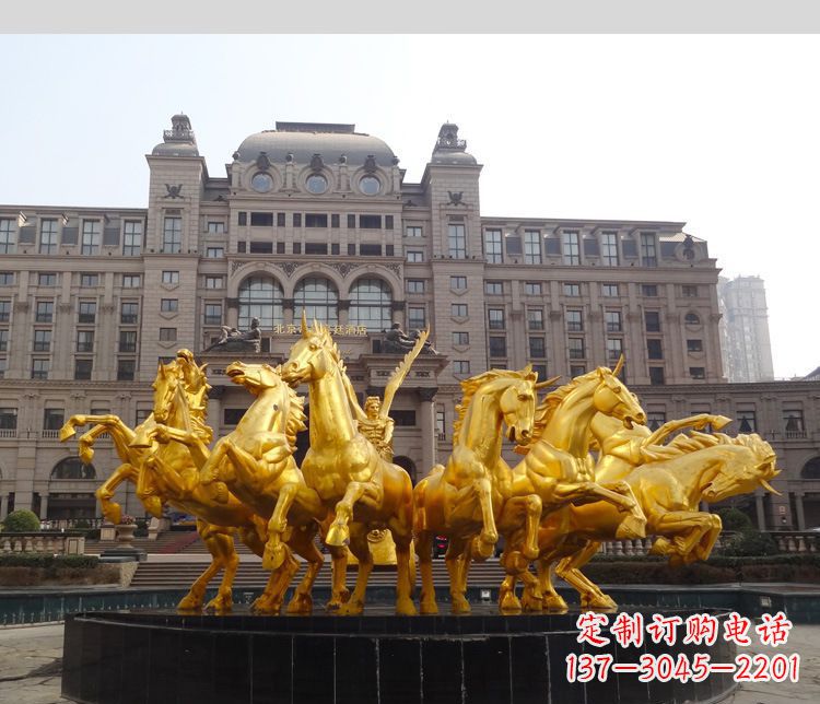 张掖马动物铜雕,令您流连忘返