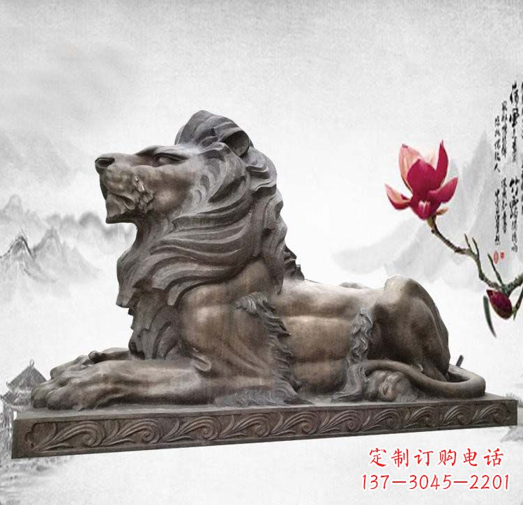张掖经典西洋欧式铜雕狮子
