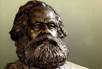 张掖马克思主义创始人铸铜头像雕塑