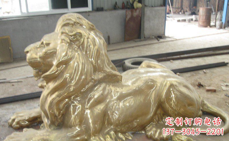 张掖高雅凝金,西洋狮子铜雕来自中领雕塑