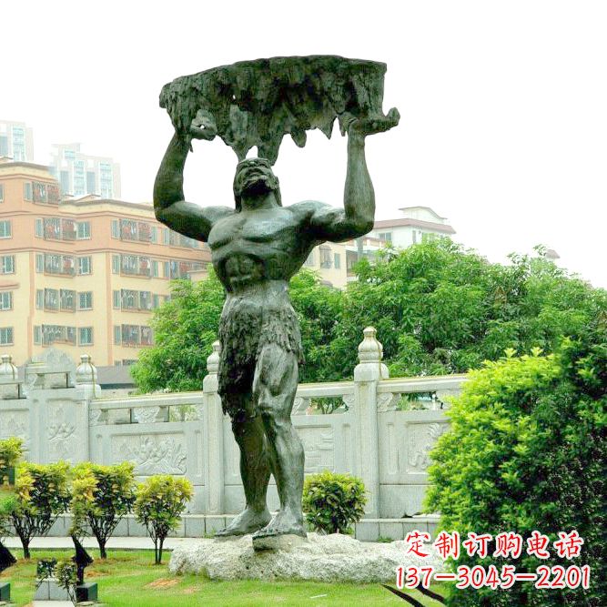 张掖盘古开天景观雕塑
