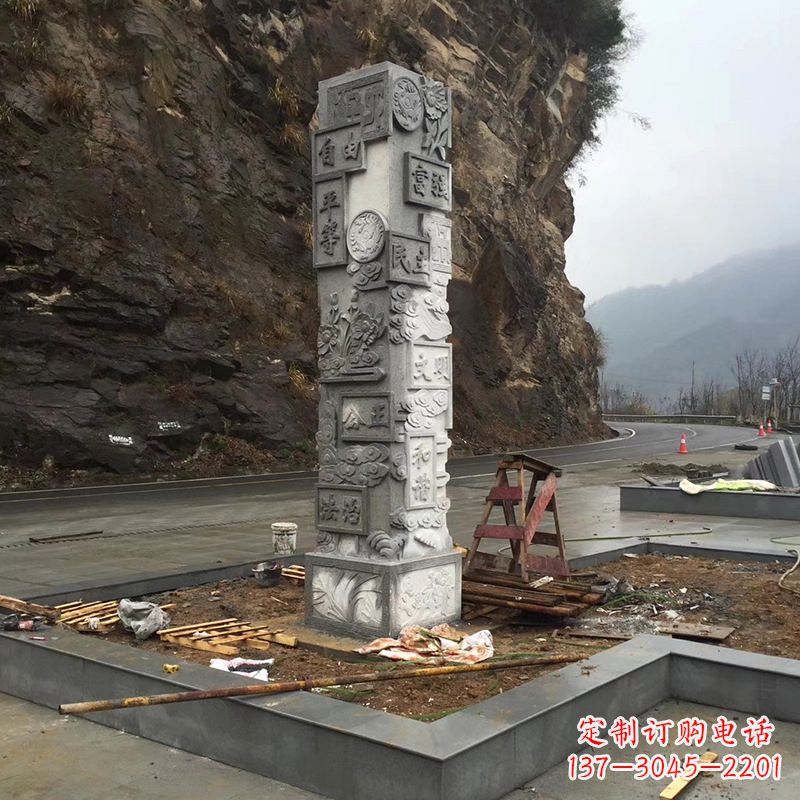 张掖社会主义核心价值观雕塑，传承中华文明