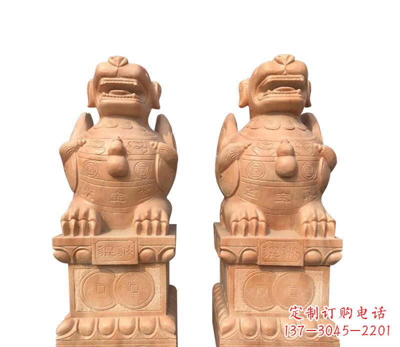 张掖精美貔貅雕塑，让太古神兽在家中常伴