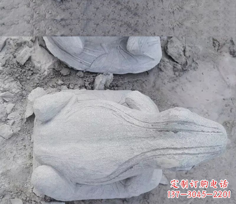 张掖石雕青蛙雕塑