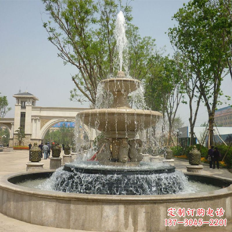 张掖石雕音乐喷泉