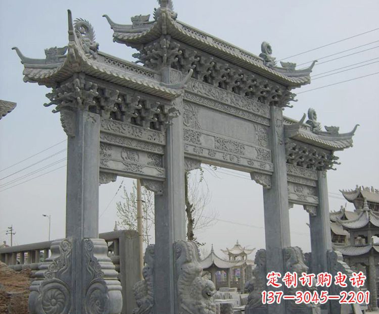 张掖石牌坊与石牌楼
