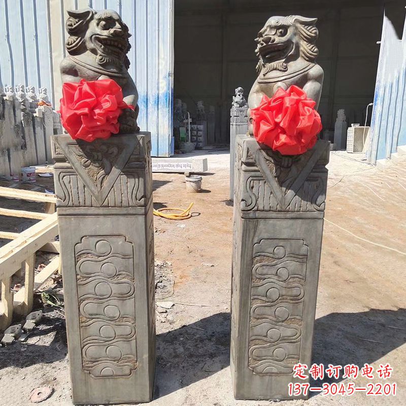 张掖石狮子栓马桩
