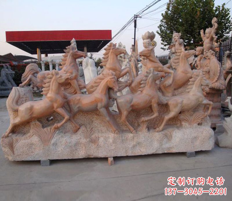 张掖石头奔马雕塑