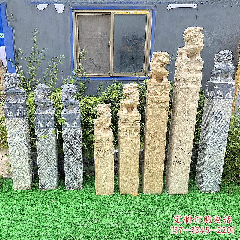 张掖拴马桩狮子