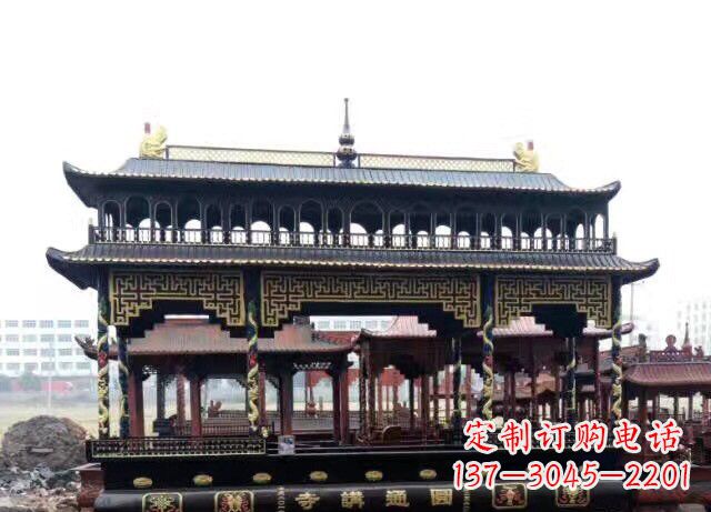 张掖双层方形铜香炉