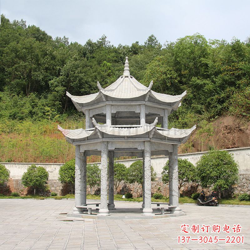 张掖双层庭院石凉亭
